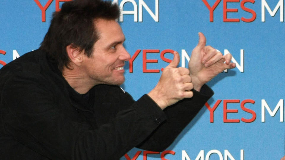 NY ROLLE Jim Carrey, her p� premierefesten til fjor�rets film Yes Man. Foto:AP PHOTO/SANDRO PACE