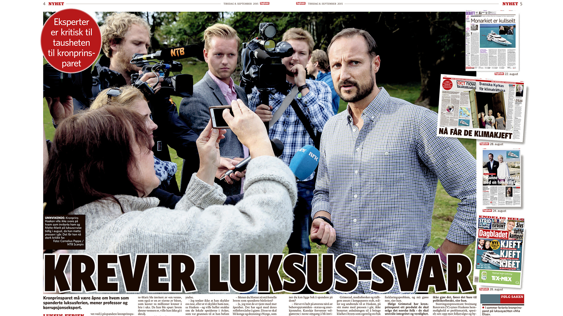 Faksimile Dagbladet.