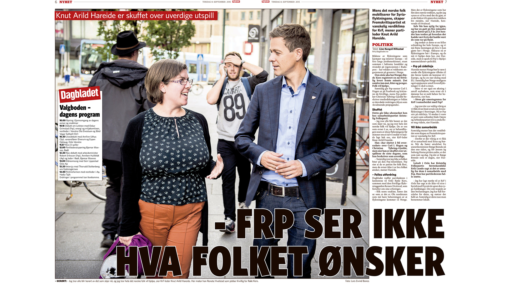 Faksimile Dagbladet.