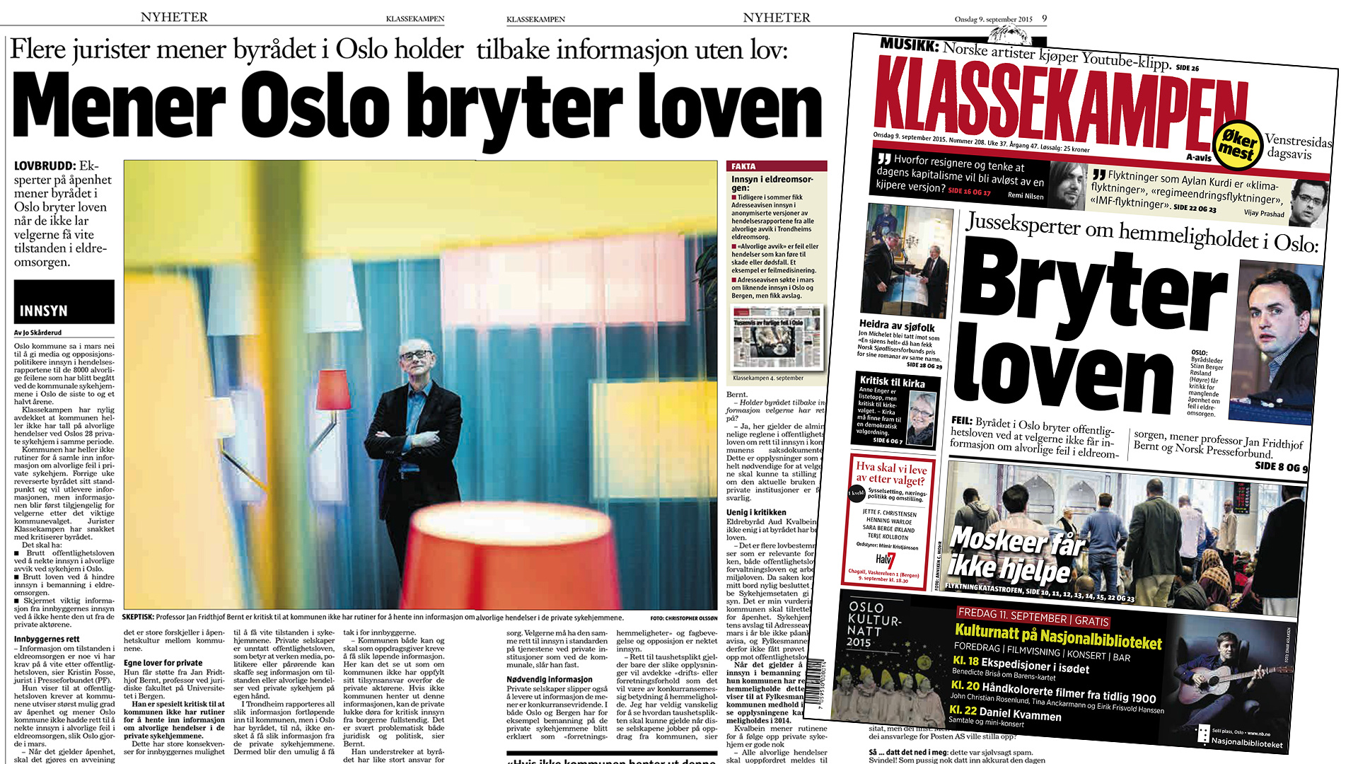 Faksimile Klassekampen. 