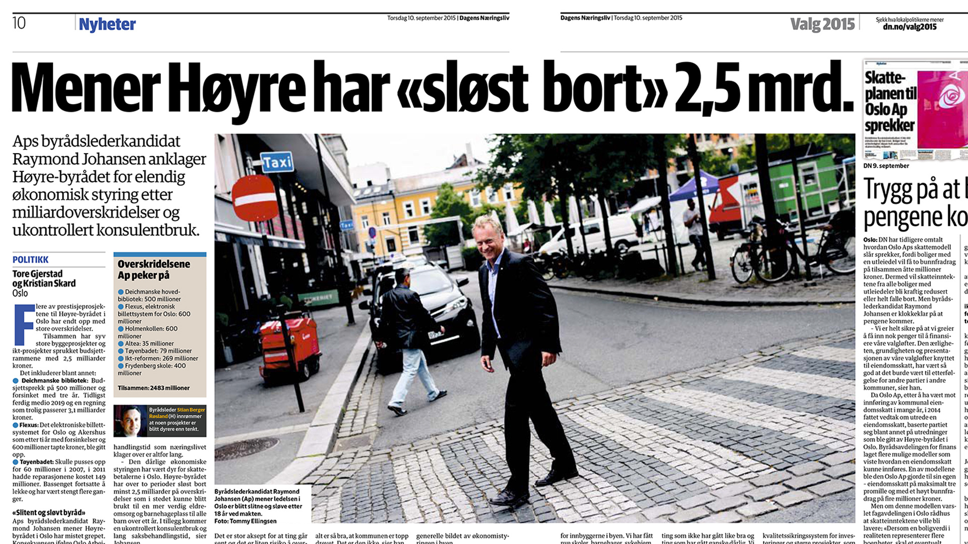 Faksimile Dagens Næringsliv. 