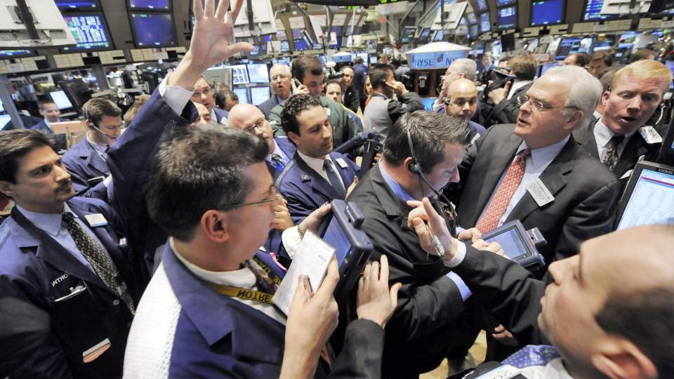 FINANSKAOS: Men banksjefene i USA levde gode tider ogs� mens finanskaoset herjet som verst. Foto: RICHARD DREW/AP/SCANPIX