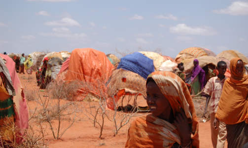 INTERNT FORDREVNE: Her fra en leir i Somaliregionen i Etiopia. Foto: Vegard Vardal.