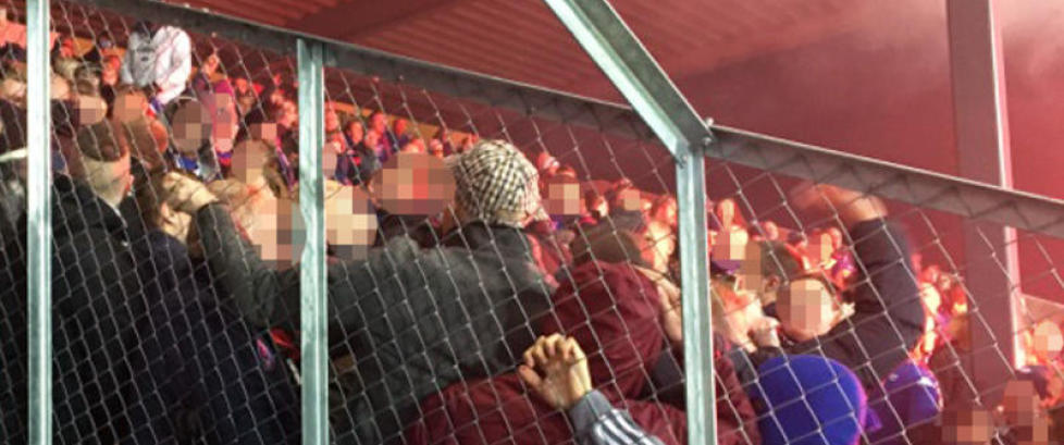 - VIF-casuals begynte å slåss, minst en ble slått til