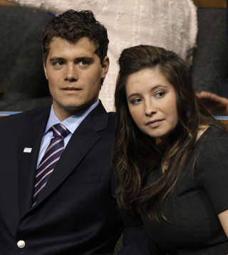 FORVENTNINGSFULLE: De nybakte foreldrene Levi Johnston og Bristol Palin. Foto: Paul Sancya/AP/Scanpix