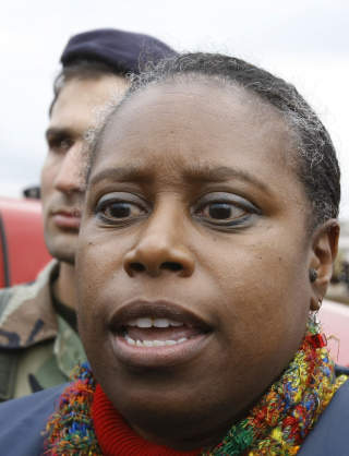P� BARRIKADENE: Cynthia McKinney kritiserer USAs st�tte til Israel. Foto: Ramzi Haidar/AFP/Scanpix