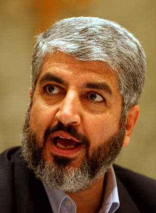 ADVARER: Hamas-lederKhaled Meshaal Foto: AFP PHOTO/KARIM JAAFAR/SCANPIX