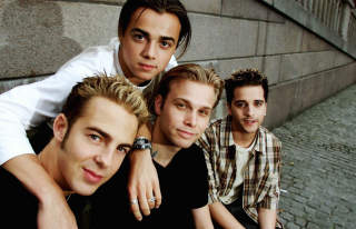 BOYBANDHELT: Ben Adams (�verst) fra popgruppa A1 er blant favorittene. Her sammen med resten av bandet: Mark Read, Christian Ingebrigtsen og Paul Marazzi.
Foto: �rn E  Borgen / SCANPIX