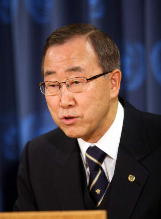 KREVER UMIDDELBAR V�PENHVILE: FNs generalsekret�r Ban Ki-Moon. Foto: AP/SCANPIX