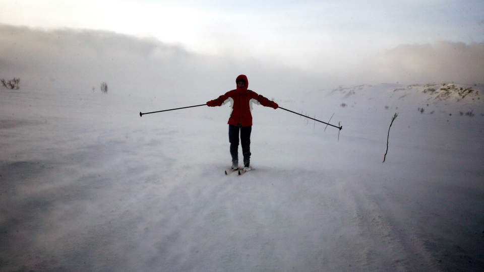 HOLD DERE FAST: Finnmark f�r storm i dag og folk oppfordres til � holde seg inn. Arkivfoto: Geir B�lstad/Dagbladet
