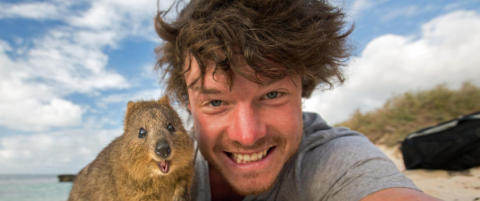 Tar Allan (29) verdens søteste selfier?