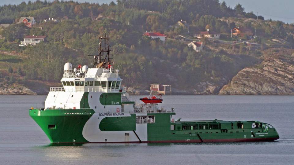 D�DSFORLISET: Forliset til ankerb�ten Bourbon Dolphin i 2007 krevde �tte menneskeliv. Foto: EPA/ERIK ASK