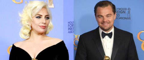 DiCaprio får slakt for reaksjonen sin etter at Lady Gaga dulta borti ham