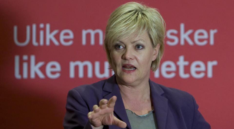 SV-lederen �pner for bruk av private institusjoner i rusomsorgen.
Foto: Bj�rn Sigurds�n / SCANPIX