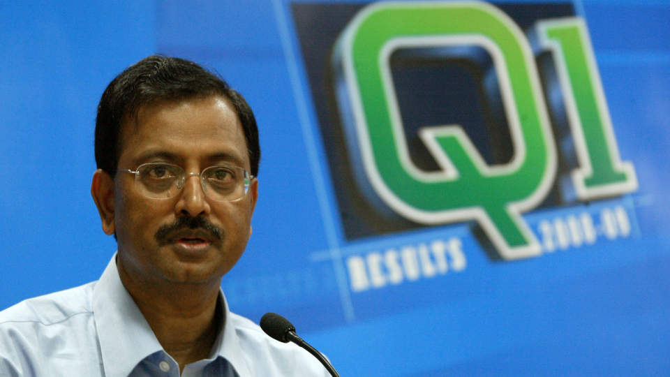 INNR�MMER SVINDEL: Ramalinga Raju. Foto: AFP PHOTO/Noah SEELAM/Scanpix