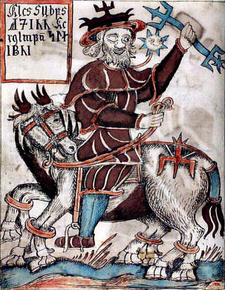 ODIN: I middelalderkildene fremstilles et drap av krigsfiender som et offer til Odin. Foto: WIKIMEDIA