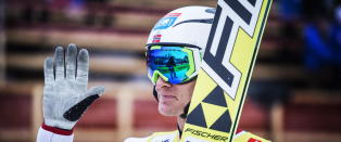 Riiber gikk inn til tredjeplass. S� ble han disket