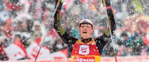 Var rasende etter hopprennet. S� slo Frenzel kraftfullt tilbake