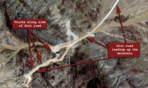 UNDERJORDISK ANLEGG: Dette satelittbildet ble frigitt i 2007. Foto: Reuters/Scanpix