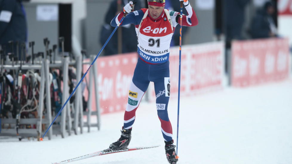 <B>STARTET SEINT:</B> Ole Einar Bjørndalen valgte et seint startnummer. 