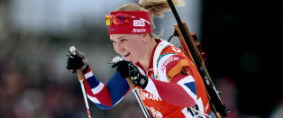 Marte Olsbu traff p� alt, men ble snytt for seieren