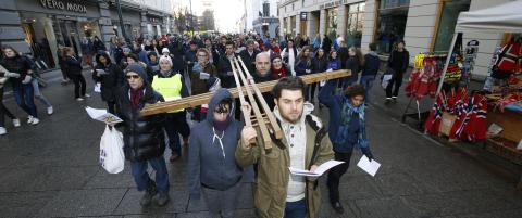 Korset båret gjennom Oslo langfredag