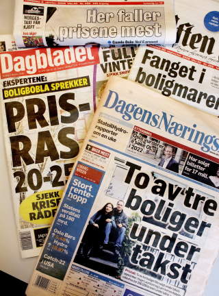 FJOR�RET:  I oktober startet prisene � falle. N� meldes det at boligmarkedet kan snu. Foto: H�kon Eikesdal/Dagbladet