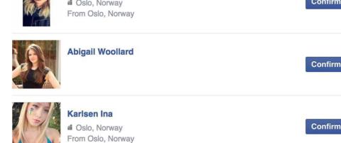 Menn f�r venneforesp�rsler fra totalt ukjente kvinner. Sannheten er ubehagelig