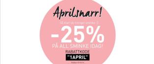 Sminkereklame skaper reaksjoner: «Nå kan du bli like pen uten sminke. Aprilsnarr!»