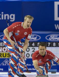 De norske curlinggutta skuffet mot USA i VM