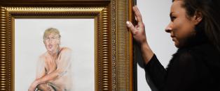 Nakenmaleri av Trump til salgs for 11,7 mill kr. Kunstneren mottar drapstrusler