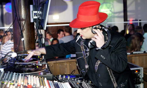 GLANSDAGENE: Den tidligere Culture Club-sangeren Boy George spiller under Quart-festivalen. Foto: Eirik Helland Urke/Dagbladet