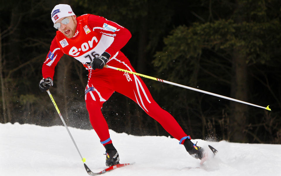 BEST AV DE NORSKE: Tord Asle Gjerdalen hadde mest krefter av de norske mot slutten av dagens fellesstart, og ble nummer seks etter massespurten.
Foto: H�kon Mosvold Larsen / SCANPIX