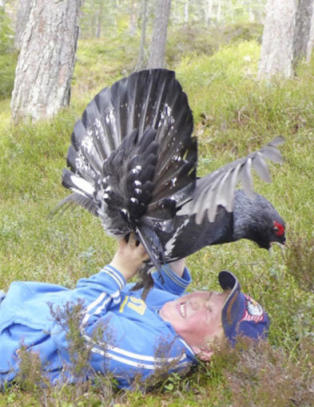 Her blir Marius William (13) angrepet av en illsint tiur