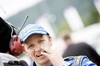 SPENT P� EN H�YRESVING: Alt for skarp, mener Petter om en den ene svingen p� Paul Ricard-banen. Foto: Sara Johannessen / SCANPIX