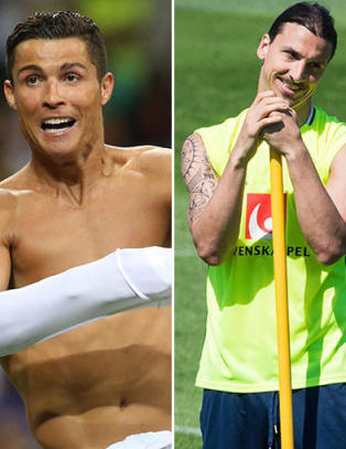 Ronaldo og Zlatan - to verdensstjerner uten gull i mesterskap