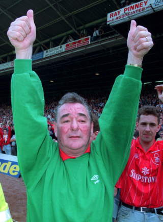 LEGENDEN OG MYTEN: Brian Clough. REUTERS/Bob Collier