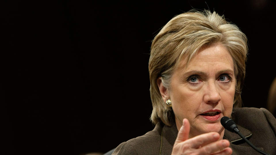 VESTBREDDEN: Hillary Clinton vil ikke godta at bosetningsaktiviteten p� Vestbredden. Hun sier hun har sterk tro p� at det vil v�re en fordel om det blir slutt p� b�de n�v�rende og framtidig aktivitet i bosetningene. Alex Wong/Getty Images/AFP