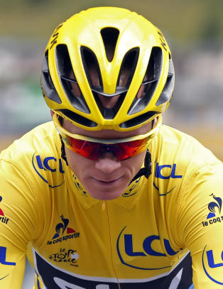 Froome veltet nedover - forsvarte ledelsen på lagkameratens sykkel