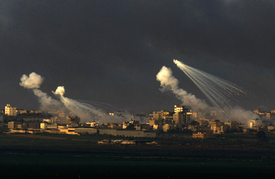 GRANSKES: Den internasjonale straffedomstolen starter en innledende analyse av Israels krigf�ring p� Gaza, for � f� klarhet i om det er beg�tt krigsforbrytelser. AFP PHOTO/Menahem KAHANA/SCANPIX