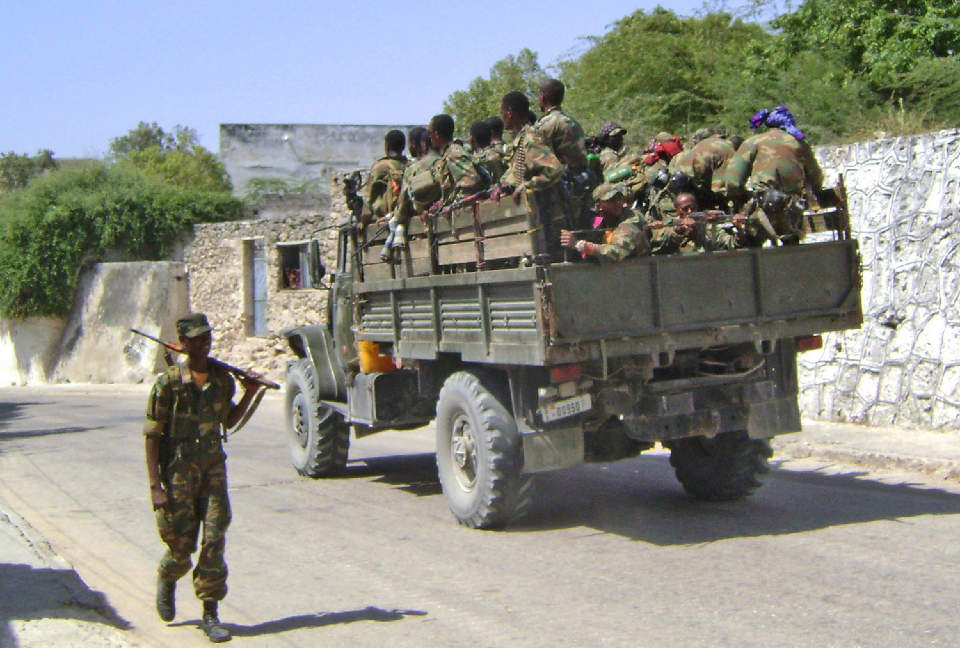 ETIOPISKE SOLDATER UTE: If�lge den somaliske regjeringen er alle de etiopiske soldatene ute av Somalia etter invasjonen i 2006. Foto:AP/Farah Abdi/SCANPIX