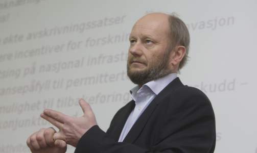 VIL HA MILLIARDER:  Administrerende direkt�r, Stein Lier-Hansen i Norsk Industri, mener dette er regjeringens viktigste budsjett. Foto: Morten Holm /   SCANPIX