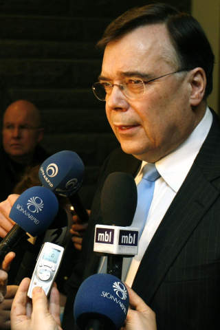 FERDIG: Islands statsminister Geir Haarde. Foto: AP Photo/Brynjar Gauti