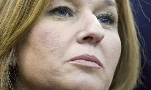 VARSLET AT ISRAEL VILLE SL� TILBAKE: Den israelske utenriksministeren, Tzipi Livni, varslet tidligere i dag at de ville sl� tilbake mot palestinske angrep. Foto: JONATHAN NACKSTRAND/SCANPIX