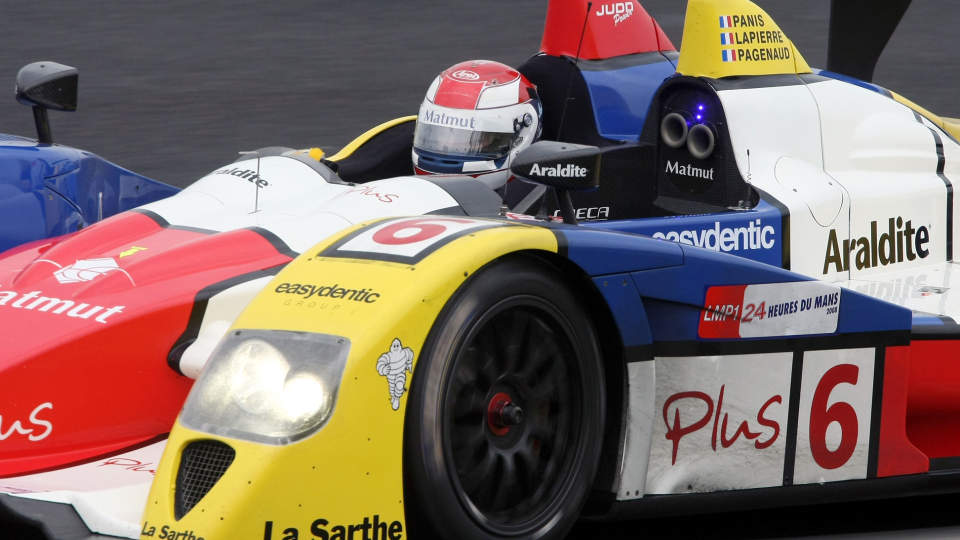SUPERBIL: Petter Solberg tester Oreca-bilen om dagen. Foto: JEAN FRANCOIS MONIER/AFP/Scanpix