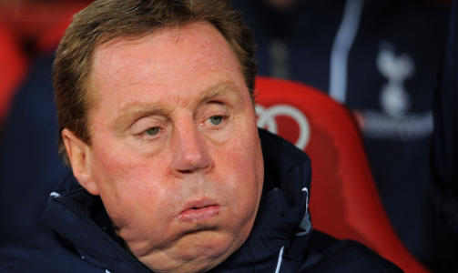 DOMMERKRITISK: Spurs-manager Harry Redknapp var kritisk til Howard Webbs avgj�relser p� begge Uniteds m�l. Foto: AFP.