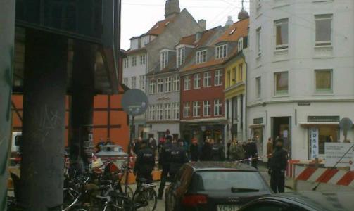 SKUTT GJENNOM VINDU: Baggers livvakt, Hells Angels-mannen Brian Sandberg skal v�re skutt i K�benhavn. Foto: �RNULF NORDB�