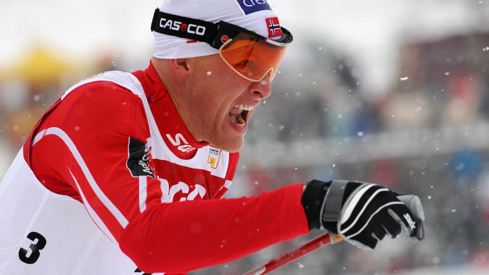 KJEMPER OM VM-PLASS: Men Tor Arne Hetland og de andre sprinterne fikk startnekt av landslagsledelsen p� grunn av kulda. Foto: AP Photo/NIPA
