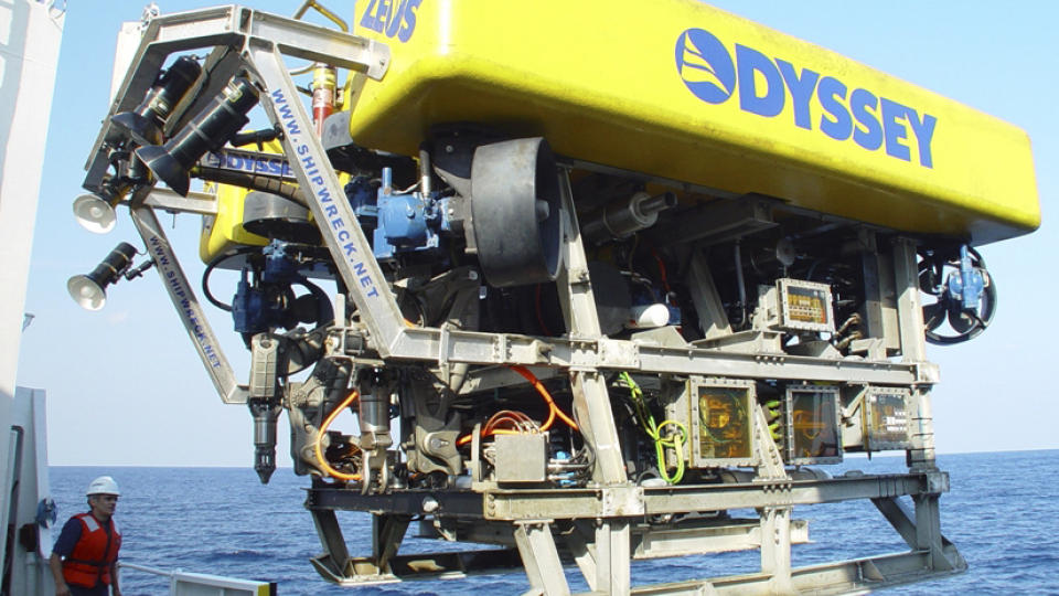 LEITET OG LEITET: Odyssey Marine Exploration har brukt dette utstyret til � finne skipet. Foto: AP Photo/Odyssey Marine Exploration/Scanpix