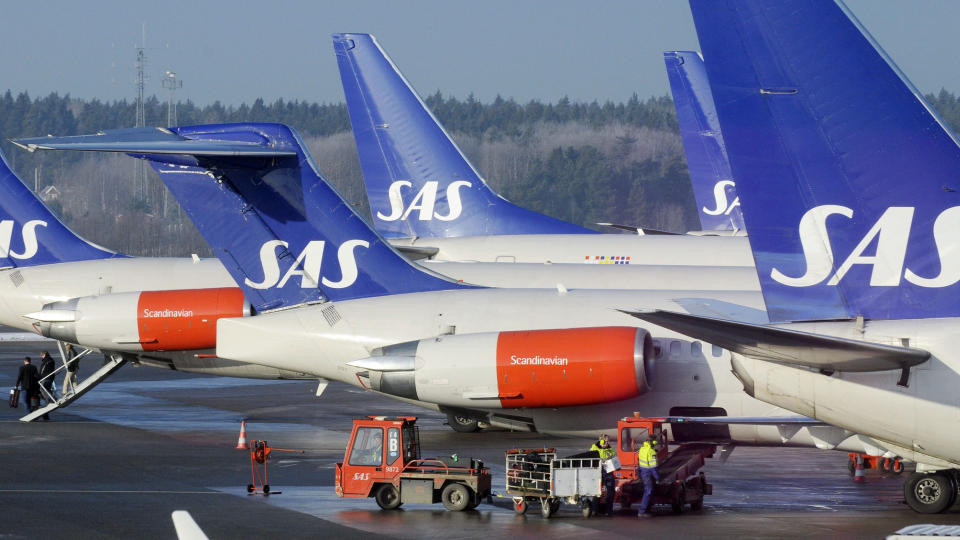 3000 MISTER JOBBEN: Ytterligere 5600 ansatte i SAS-konsernet outsources p� bakgrunn av utviklingen i flytrafikken og selskapets sv�rt d�rlige resultat for siste kvartal 2008. Foto: SCANPIX
